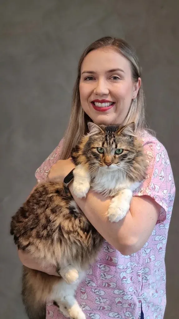Dra. Chaiane Wyzykowski, veterinária especialista em gatos, em Joinville